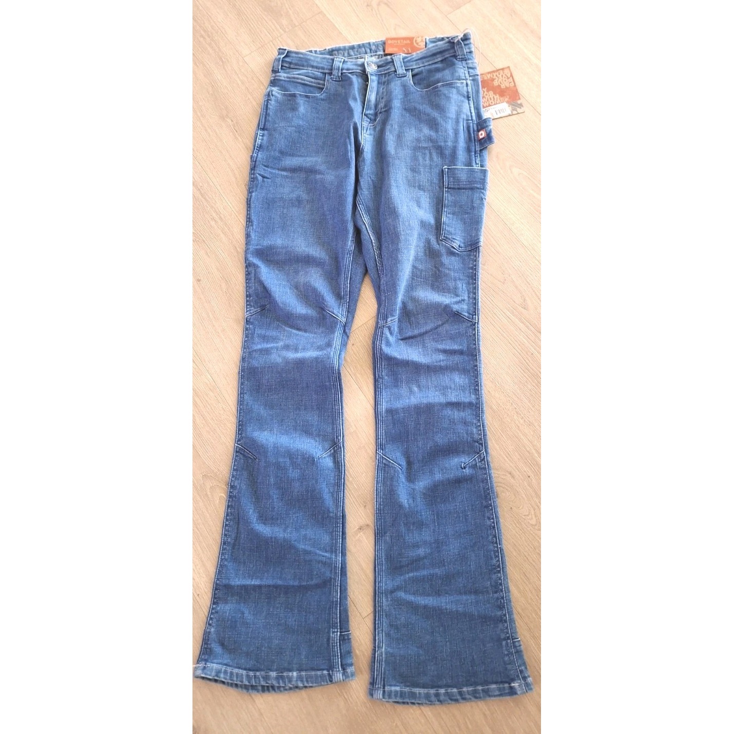 Dovetail Workwear Dx Bootcut Denim Jeans Utility Pants Size 12- 30x33 Nwt — image 3 of 8